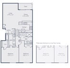 Two Bedroom Two Bath (1096 SF)