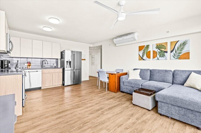 Kitchen, Dining, Living Room - 1631 Kapiolani Blvd Unit #4407