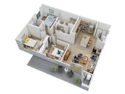 C1 Barrier Free Floor Plan