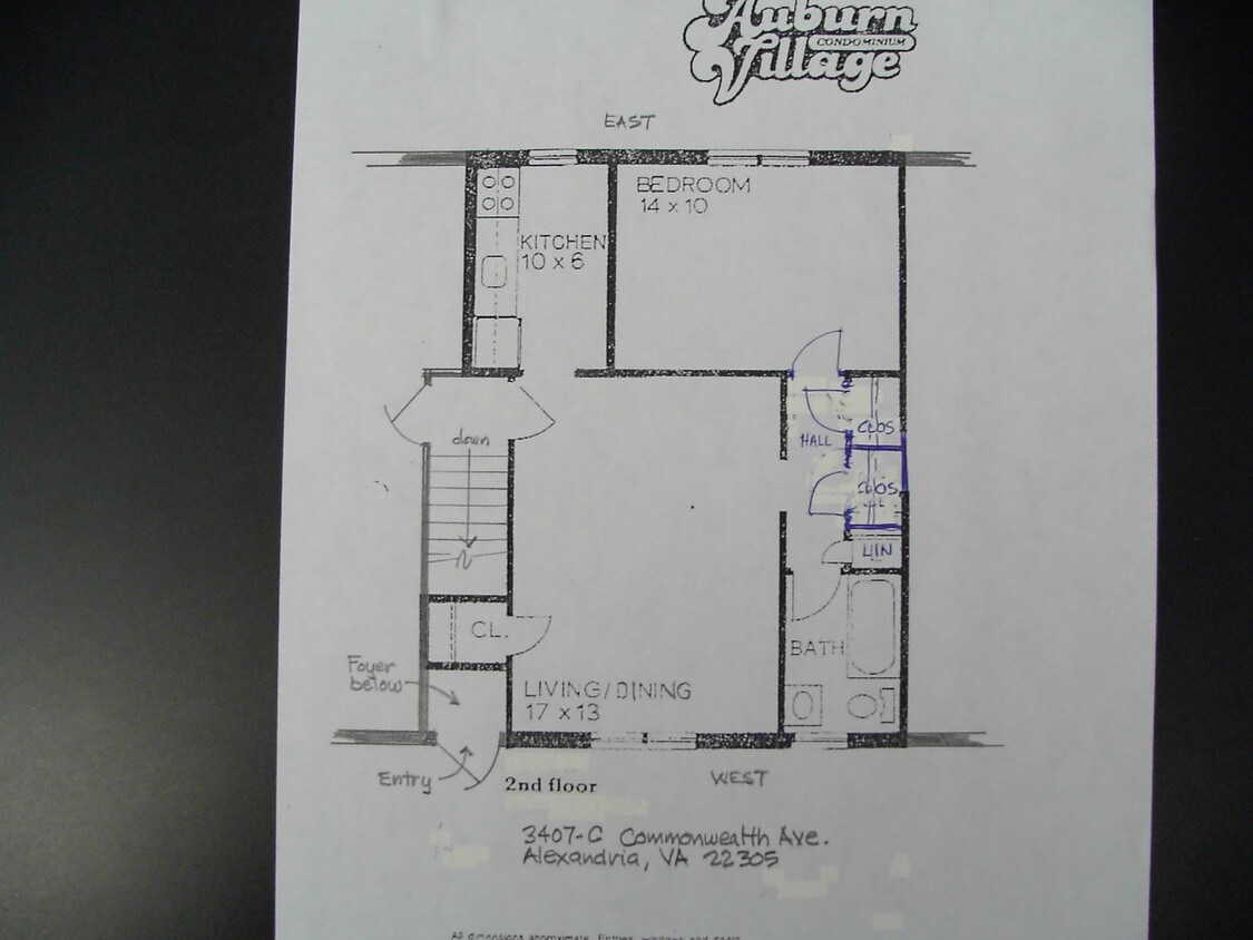 floor plan - 3407 Commonwealth Ave (Alexandria, VA)