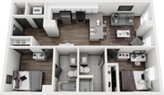 Signature 1909 2x2 Frisco D Floor Plan
