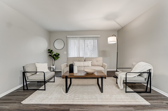 2 Bed | 1 Bath Living Room - Black Pine Flats