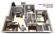 2 HABITACIONES / 1 BAÑO