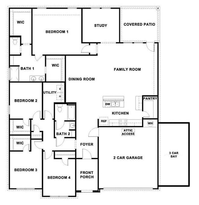 Photo - Luxurious 4 BR / 2 BA with THREE-CAR GARAGE - 2314 SF - Harmony Hills, Fredericksburg!