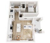 Floor Plan 1B | Seasons at Elgin | Apartments in Elgin, IL