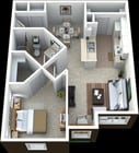 1BR/1BA
