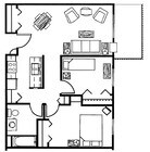 2BR/1BA
