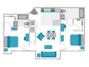 2 Bed, 2 Bed Classic