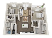 B2 floor plan The Palms at Cape Coral