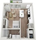 Floor Plan 0BR C | Seasons at Hoffman Estates | Apartments in Hoffman Estates, IL