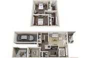 3 bed floorplan
