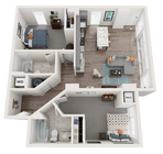 The Standard is a modern 2 Bedroom + 2 Bathroom apartment within walking distance to the University of Maryland, Baltimore. This floorplan has stainless steel appliances, luxury vinyl flooring and access to all the amenities Prosper has to offer including the 24-hour fitness center, terrace...