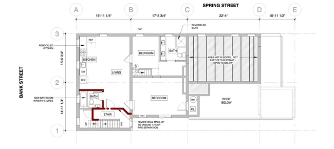Photo - 1419 Bank St Unidad #2 Loft Vaulted Ceiling