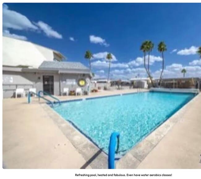 The refreshing pool is heated in winter for year 'round enjoyment. - 11475 S Clara Anita Dr