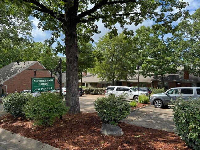 Parking, unit in background. - 7510 Indiana Ave Condo Unit Stoneleigh Court #6