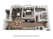 Muse - A6 - 1 Beds - 1 Baths - 896 Sq. ft.