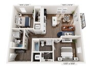 B2.1c floor plan Trella Uptown
