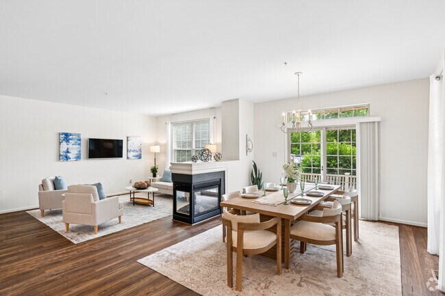 3BR, 2BA - 2,002SF - Dining and Living Room