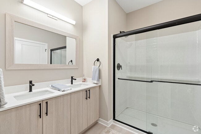 2BR, 2BA - 1,327SF - Primary Bath