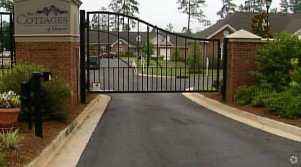 Community Gate - The Cottages of Monroe