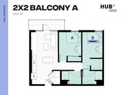 2x2 Balcony A