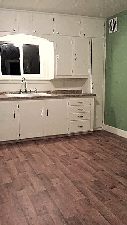 Nice big kitchen with modern countertop and faucet, plenty of cabinets, wood grain LVP, - 2119 N 11th St Unit 2119