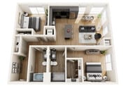 C1 MFTE floor plan The Riva