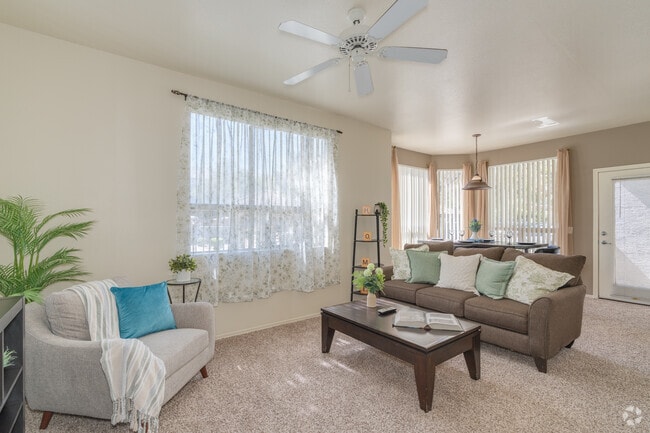 2BR, 2BA - 1,125SF - Living Room