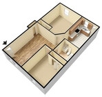 2 Bed 1 Bath