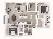 Floorplan E 1828 sq ft