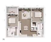 The Grandeur | B2 - White Pine ( 2 Bedroom 2 Bath)