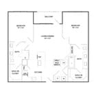 B1B | 2x2 | 1066 sq ft