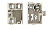 4 Bed 2 Bath White Cabinets