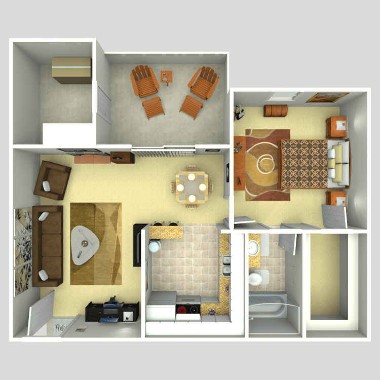 Floor Plan - A2 - Renovated