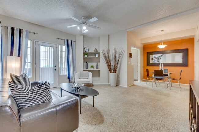 2BR, 2BA - 1,068SF - Living Room - Hohokam Villas