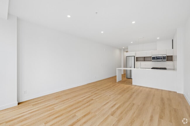 1BD, 1BA - 607SF - Living Room/ Kitchen - Joffre Place