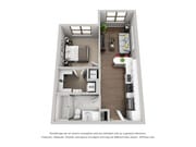 Saphire de 1 habitación, 1 baño