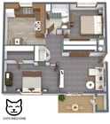 Highland Meadows - 2 Bed/1 Bath | 1057 Square Feet