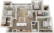 Steel | 3 Bedroom | 2 Bathroom