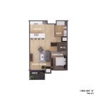 Unit A - 1 bedroom 1 bathroom