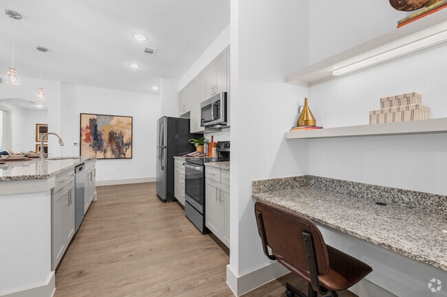 1 BR 1 BA, 975 Sq. Ft. - Desk/Kitchen