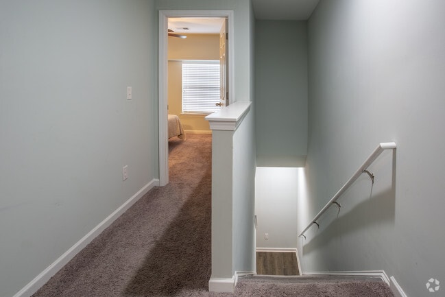 Carpet in the bedrooms and hall/stairs.