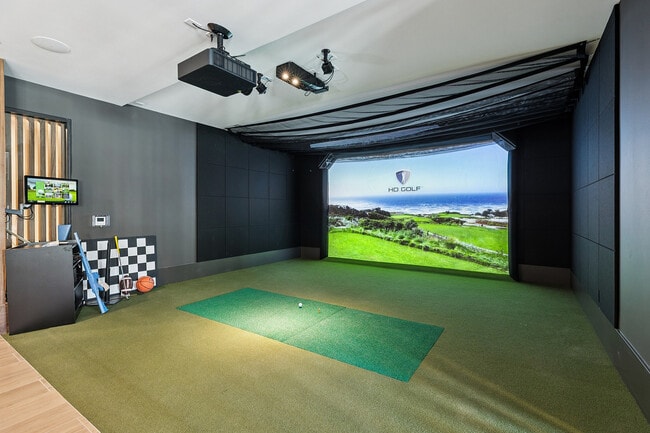 Test out your golf game at our multipurpose simulator