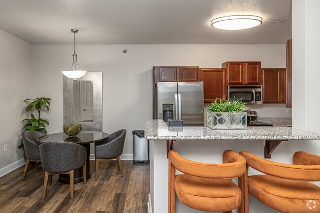 2BR, 2BA - 1,022SF - Kitchen and Dining Area