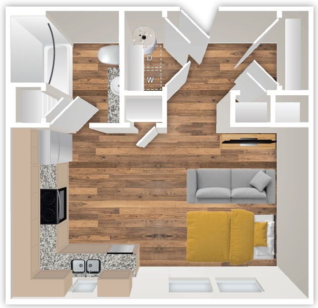 Floor Plan - Studio 