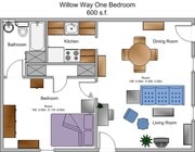 1 Bedroom Floorplan