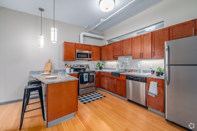2BR, 2BA - 1,199SF - Kitchen - West 25th Street Lofts