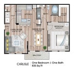 835 Square Feet