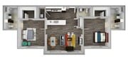Oak 3D Floor Plan