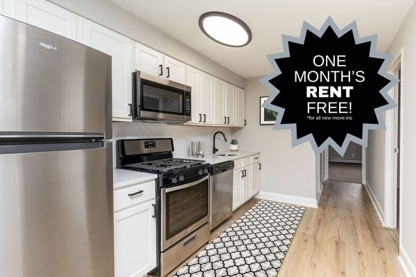 Kitchen-Renovated - Canterbury Apartments